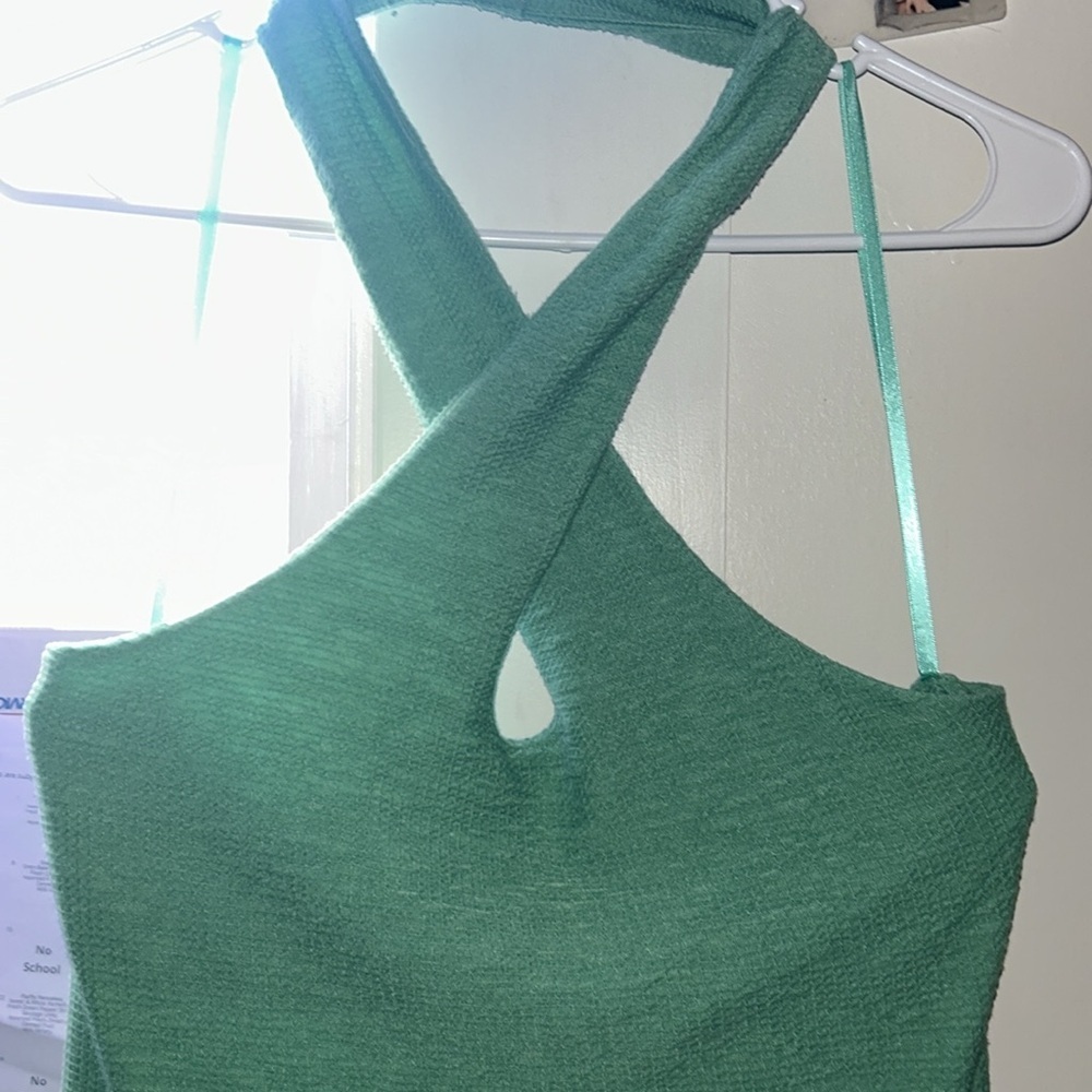 Louna Crossover Halter Neck Dress size large - Picture 15 of 16